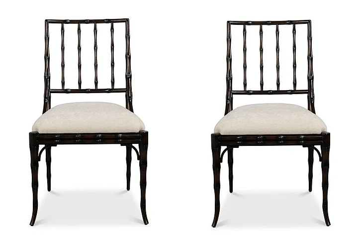 Sarreid Elora Chair in Ebony (Set of 2) 54320-E