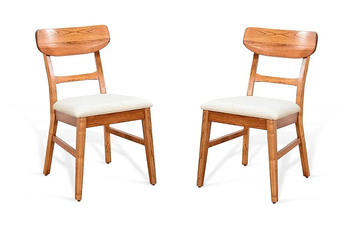 Sunny Designs American Modern Mid-Century Modern Dining Chair (Set of 2) in Cinnamon 1422CN