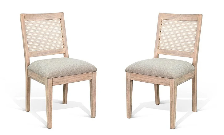 Sunny Designs Cane Back Dining Chair (Set of 2) in Wheat 1426WE