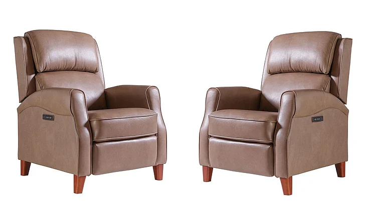 Southern Motion Brookhaven Power Headrest Hi-Leg Recliner (Set of 2) in Genova Earth 9609P 960-17