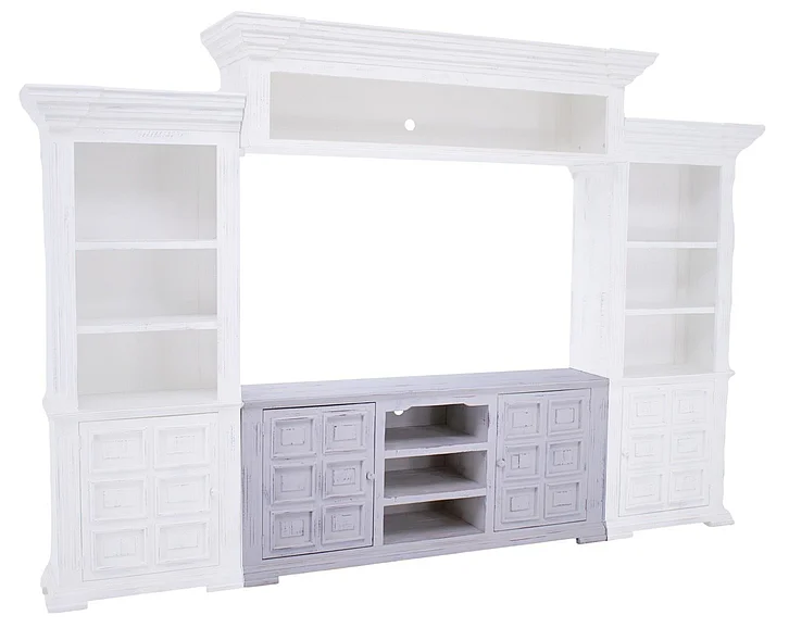 Split Nickel Chalet Wall Center Console Nero White MIC-526-C | 4442C
