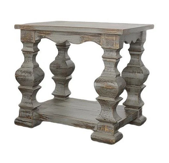 Split Nickel Ava End Table Jes Gray MIC-AVA-ET | A3JG2