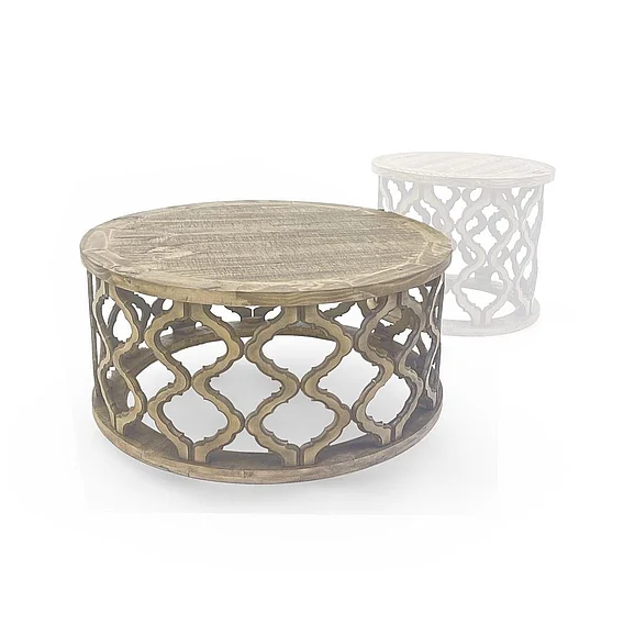 Split Nickel Brocade Coffee Table Sandstone MIC-BROCADE-CT | B3S1