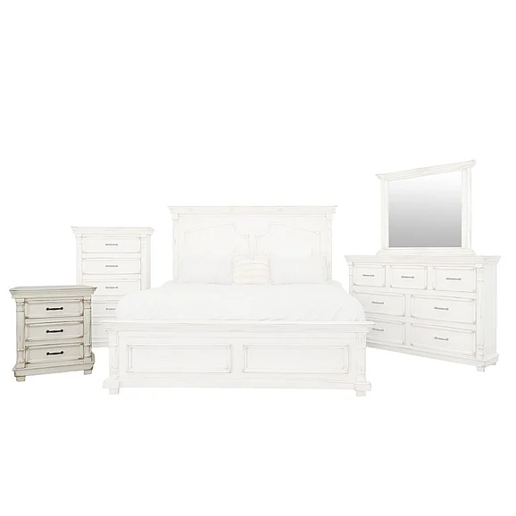Split Nickel Aniston Nightstand V-ANISTON-NS | COA17