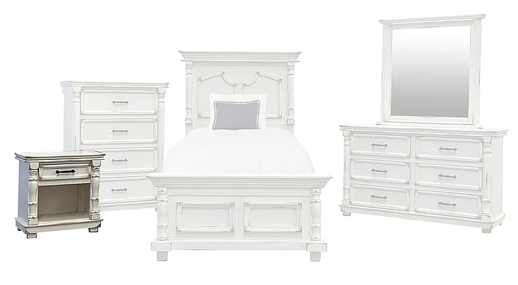 Split Nickel Aniston Youth Nightstand V-ANISTON-YNS | COA1Y7