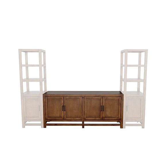 Split Nickel Abby Fabric Console V-ABBY-CFD | COA31F