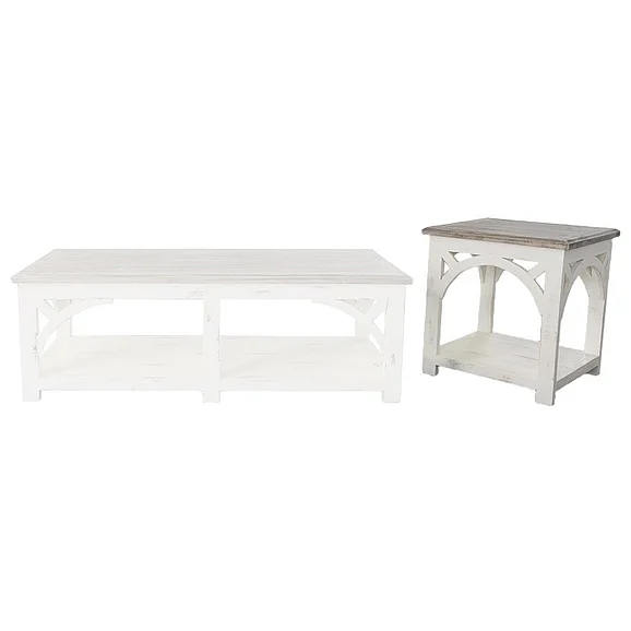 Split Nickel Arche End Table MIC-ARCHE-ET | COA42