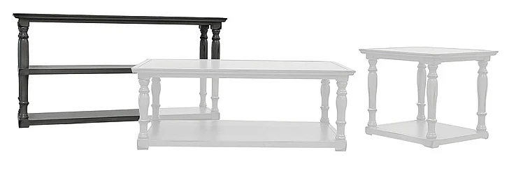 Split Nickel Aniston Sofa Table V-ANISTON-ST | COAN44