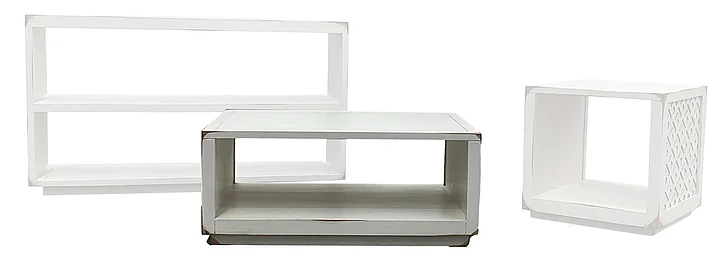 Split Nickel Aubrey Coffee Table V-AUBREY-CT | COAU31