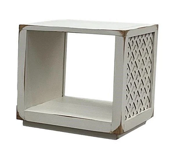 Split Nickel Aubrey End Table V-AUBREY-ET | COAU32