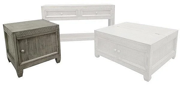 Split Nickel Blake End Table MIC-BLAKE-ET | COB32