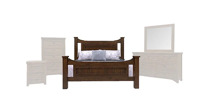 Split Nickel Bozeman Queen Bed | COBO15