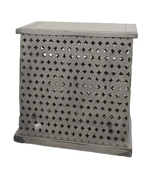 Split Nickel Cosmo End Table V-COSMO-SET | COC32