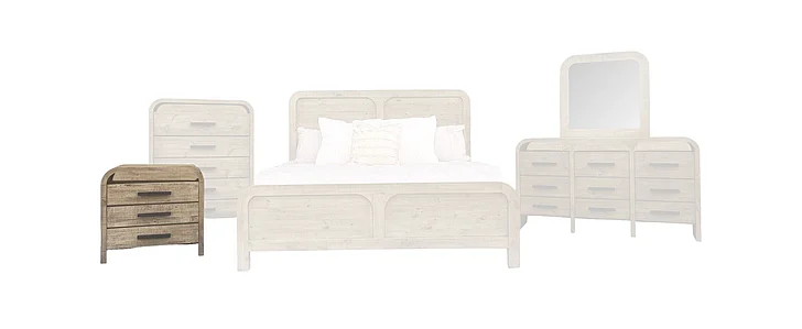 Split Nickel Catalina Nightstand | COCAT17