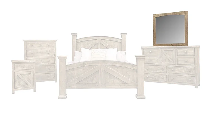 Split Nickel Cheyenne Mirror | COCHE12