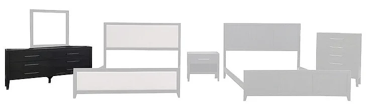Split Nickel Delvey Dresser V-DELVEY-D | CODE11