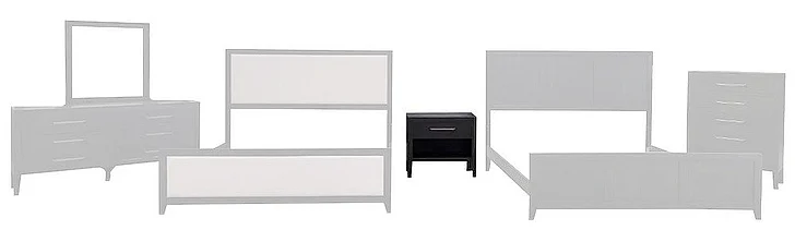 Split Nickel Delvey Nightstand V-DELVEY-NS | CODE17