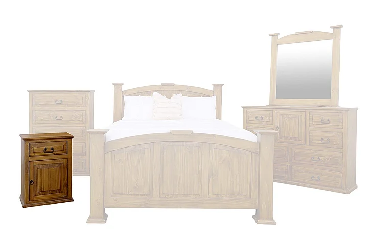 Split Nickel Econo Nightstand 02-1-15-NS2PT | COEC17