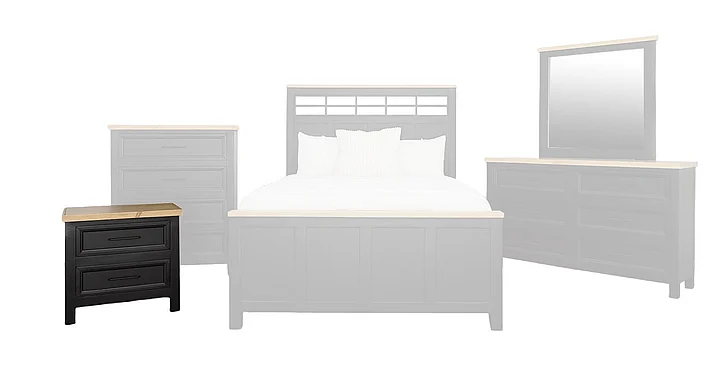 Split Nickel Exclusive Nightstand V-EXCLUSIVE-NS | COEX17