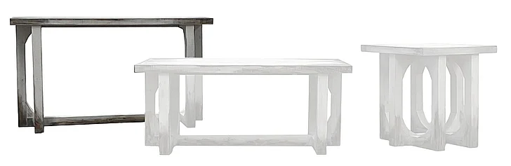 Split Nickel Holland Sofa Table MIC-HOLLAND-ST | COHO34