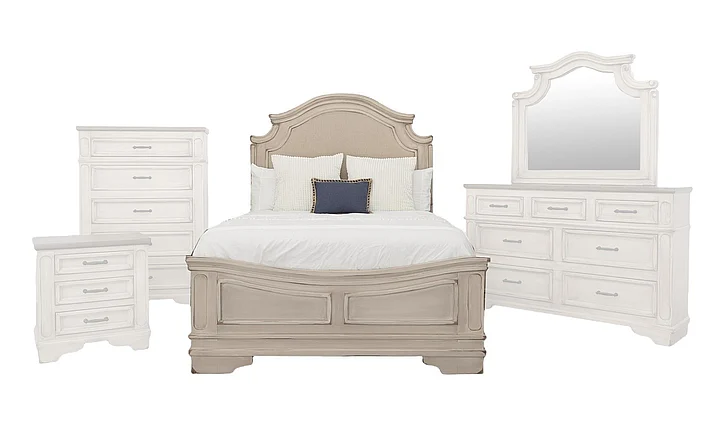 Split Nickel Justice King Padded Bed V-JUSTICE-K | COJU16