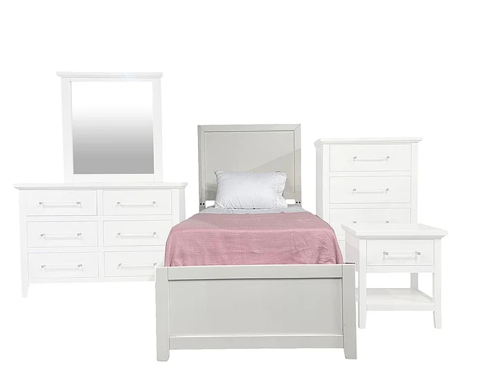 Split Nickel Kate Twin Bed V-KATE-T | COKA13