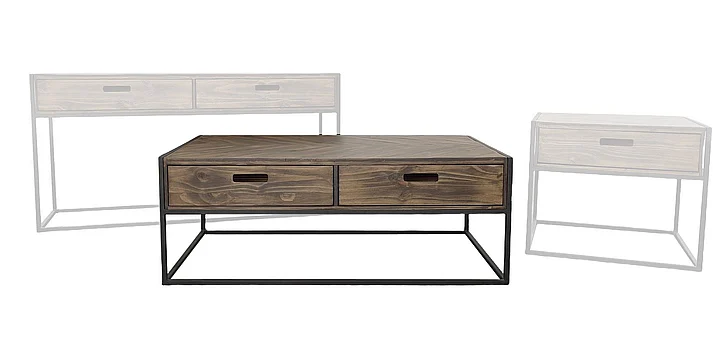 Split Nickel Landon Coffee Table MIC-LANDON-CT | COL31