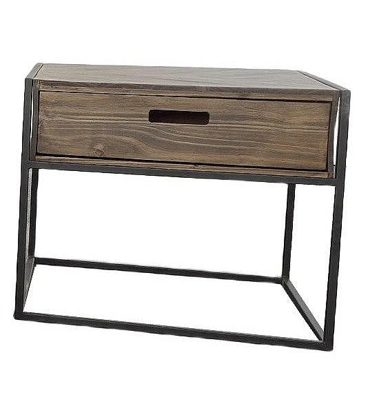 Split Nickel Landon End Table MIC-LANDON-ET | COL32