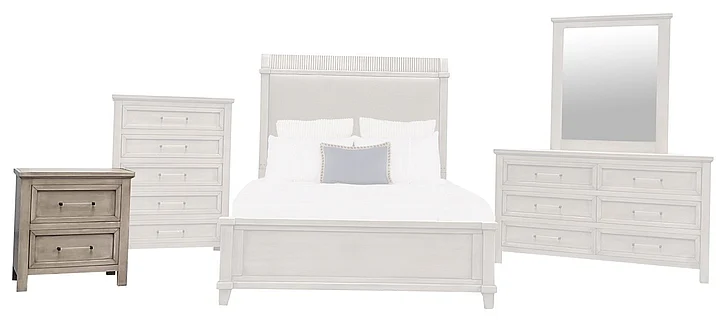 Split Nickel Lucas Nightstand V-LUCAS-NS | COLU17