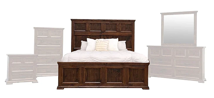 Split Nickel Milton King Bed MIC-MILTON-K | COMIL16
