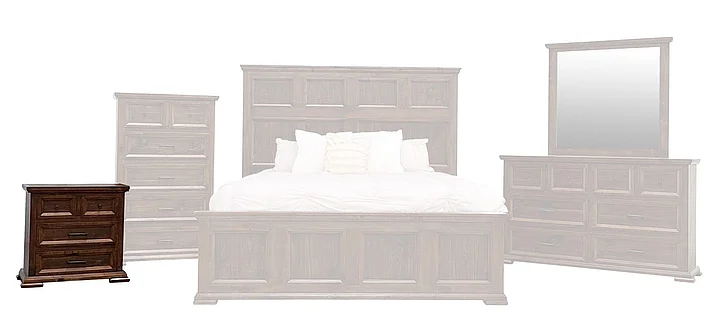 Split Nickel Milton Nightstand MIC-MILTON-NS | COMIL17