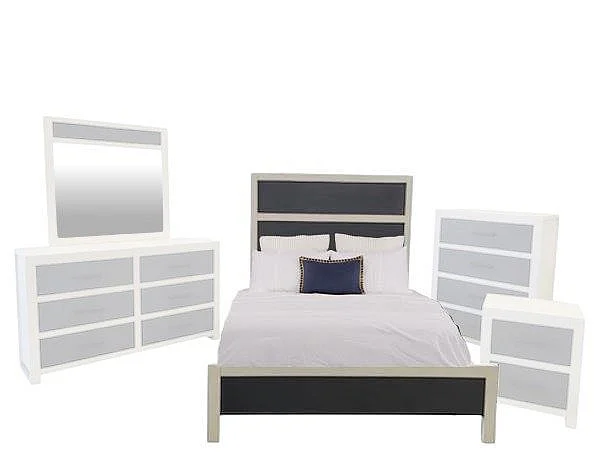 Split Nickel Nora Queen Bed V-NORA-Q | CON15