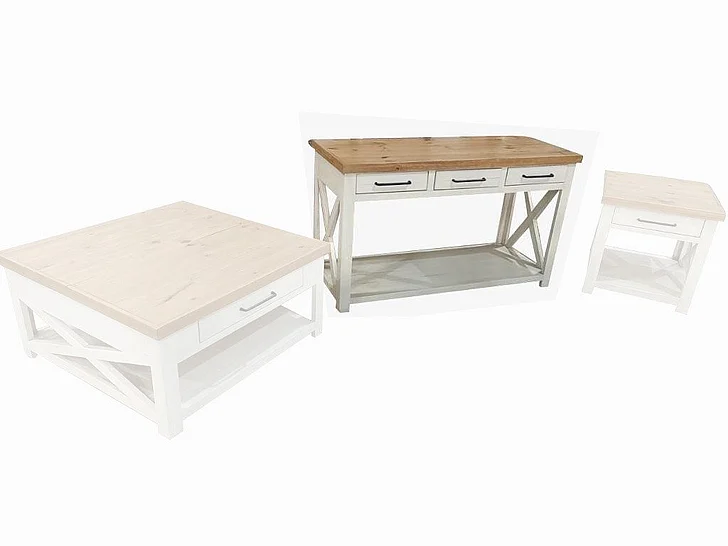 Split Nickel Napoli Sofa Table MIC-NAPOLI-ST | CONA34