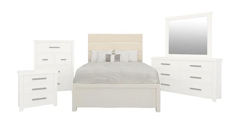 Split Nickel Oswald Queen Bed V-OSWALD-Q | COO15