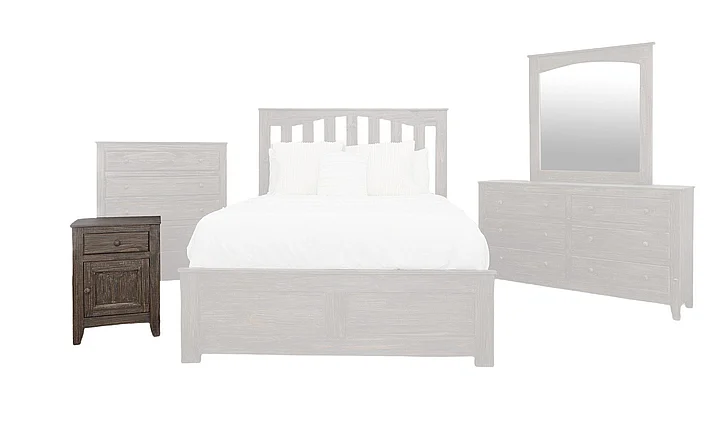 Split Nickel Remy Nightstand MIC-REMY-NS | CORE17
