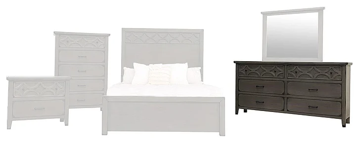 Split Nickel Rhett Dresser V-RHETT-D | CORH11