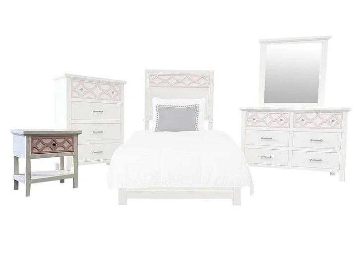 Split Nickel Rhett Youth Nightstand V-RHETT-YNS | CORH1Y7