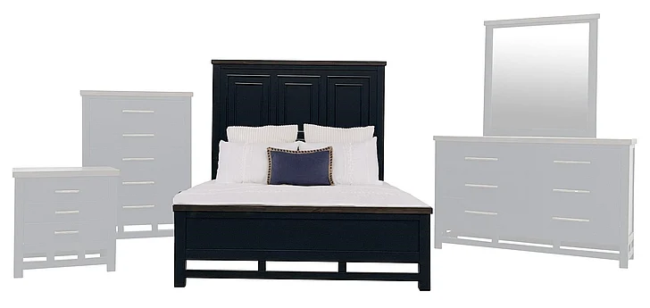 Split Nickel Stanford King Bed V-STANFORD-K | COS16