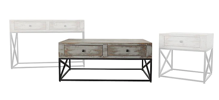 Split Nickel Stark Coffee Table MIC-STARK-CT | COS31