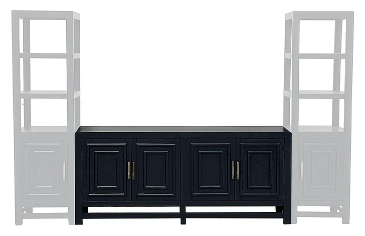 Split Nickel Stanford Center Wall Console V-STANFORD-WC | COS32C