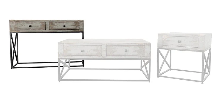 Split Nickel Stark Sofa Table MIC-STARK-ST | COS34