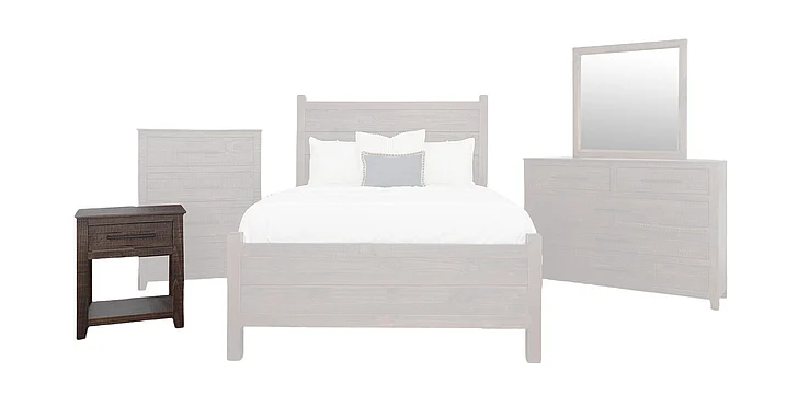 Split Nickel Tate Nightstand MIC-TATE-NS | COT17