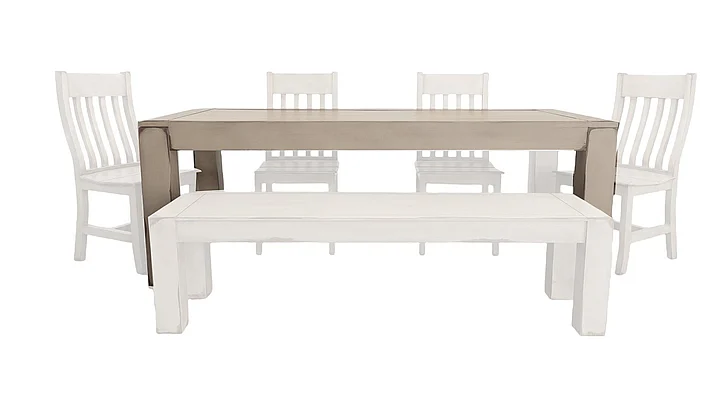 Split Nickel Waylon Dining Table V-WAYLON-DT | COWA21