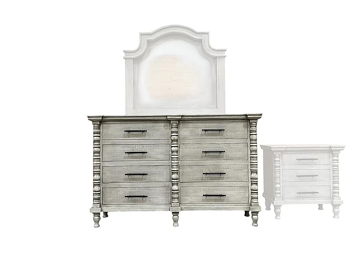 Split Nickel Faith Dresser Dove Gray MIC-FAITH-D | F1DG1