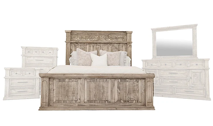 Split Nickel Gabriella King Bed Sandstone MIC-GAB-K | G1S6