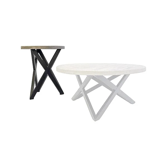 Split Nickel Galaxy End Table Black Moon Top MIC-GALAXY-ET | GBM32