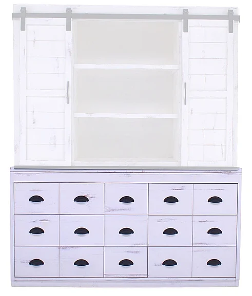 Split Nickel Joanna China Buffet MJ155B Nero White | J244B