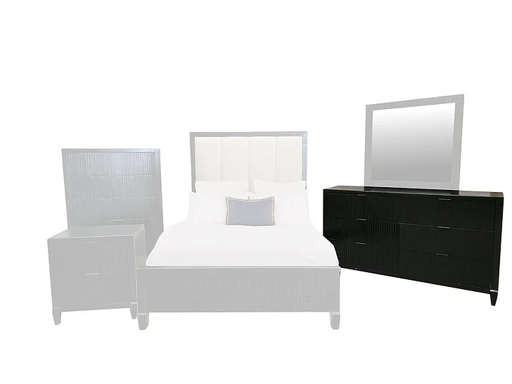 Split Nickel Lexington Dresser Midnight V-LEXINGTON-D | L1M1