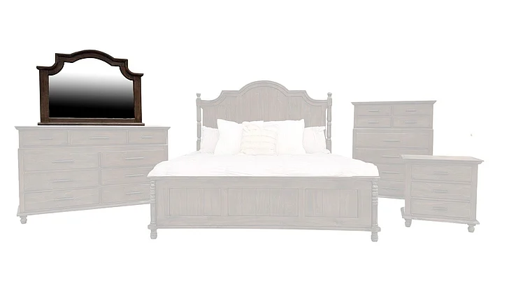 Split Nickel Starling Mirror Mahogany | S1M2