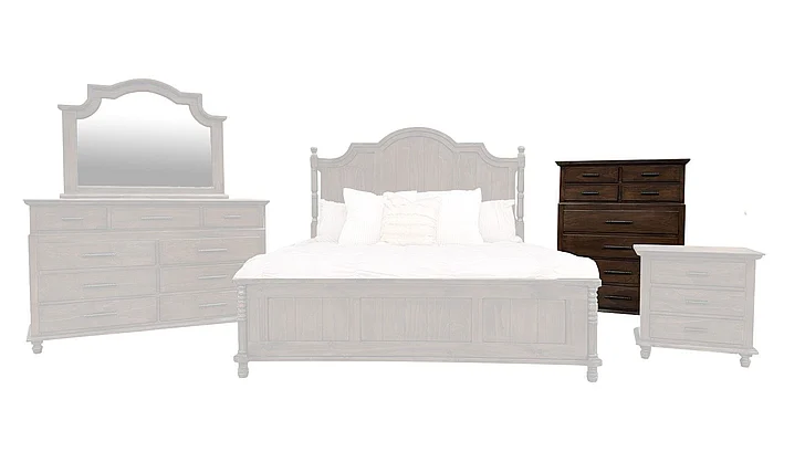 Split Nickel Starling Chest Mahogany | S1M9